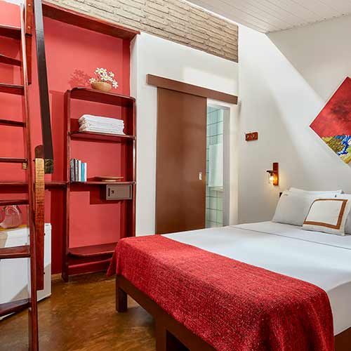 Simple double room at the inn in Jericoacoara